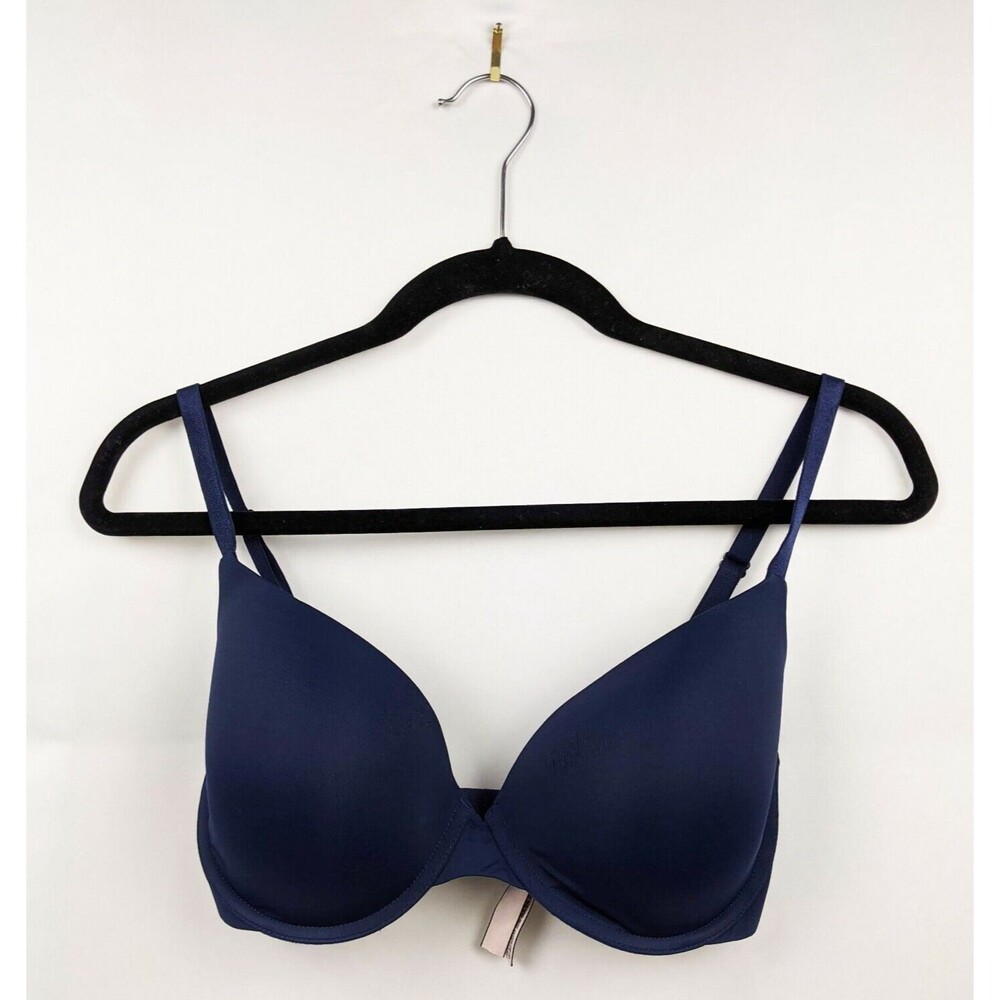 Victoria's Secret Bra Women's 32DDD Dark Blue Uplift Semi Demi